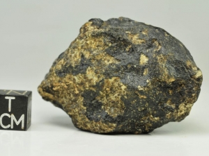 Dhofar 007 eucrite 57g, partly preserved fusion crust